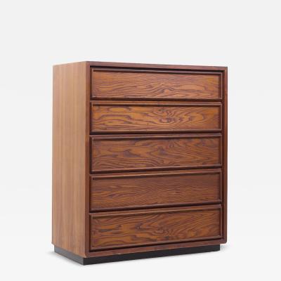  Dillingham Dillingham Mid Century Pecky Cyprus 5 Drawer Dresser