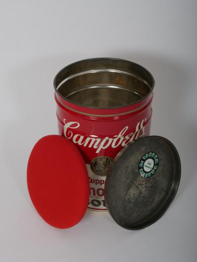  Dino Gavina Studio Simon Dino Gavina for Studio Simon Andy Warhol Campbell s Soup Can Stool Italy 1971