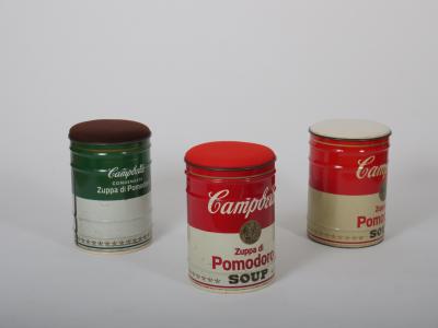  Dino Gavina Studio Simon Dino Gavina for Studio Simon Andy Warhol Campbell s Soup Can Stool Italy 1971