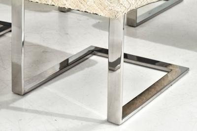  Directional 6 Paul Evans for Directional Chrome Cantilever Dining Chairs 1960