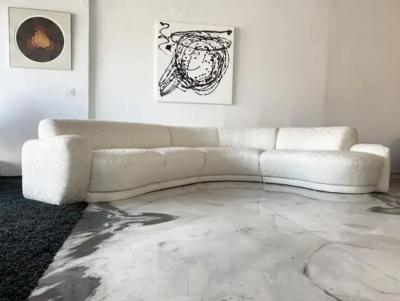 Directional Curved Serpentine Sofa by Directional Furniture