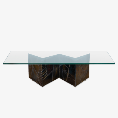  Directional Paul Evans PE 11 Angle Zig Zag Cocktail Table for Directional