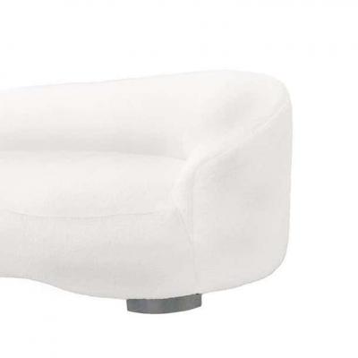 Directional Serpentine Style Sofa with Chrome Feet by Directional Furniture