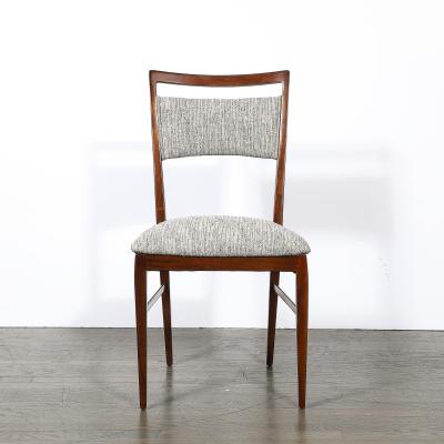  Directional Set of 4 Paul McCobb Mid Century Sculptural Walnut Dining Chairs by Directional