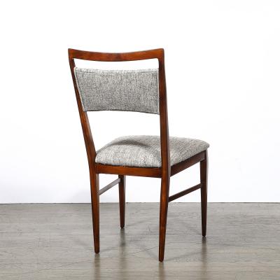  Directional Set of 4 Paul McCobb Mid Century Sculptural Walnut Dining Chairs by Directional