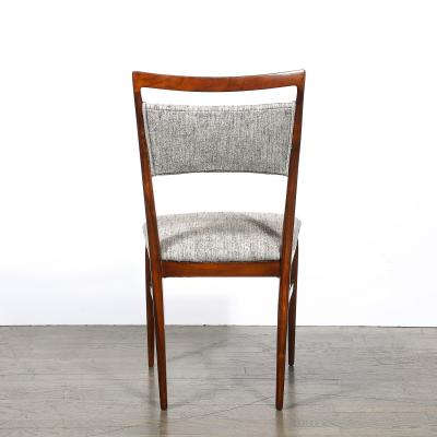  Directional Set of 4 Paul McCobb Mid Century Sculptural Walnut Dining Chairs by Directional