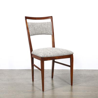  Directional Set of 4 Paul McCobb Mid Century Sculptural Walnut Dining Chairs by Directional