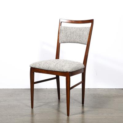  Directional Set of 4 Paul McCobb Mid Century Sculptural Walnut Dining Chairs by Directional