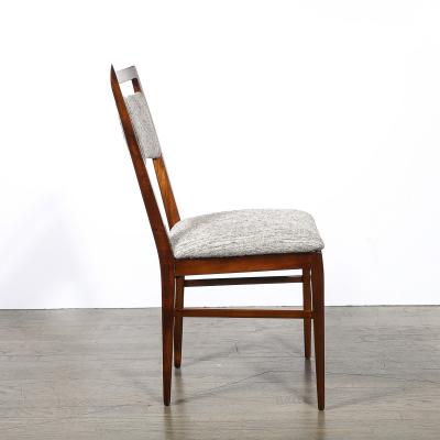  Directional Set of 4 Paul McCobb Mid Century Sculptural Walnut Dining Chairs by Directional