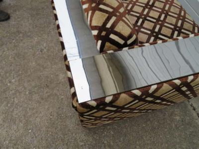  Directional Stunning Paul Evans Chrome Loveseat Sofa Directional Mid Century Modern