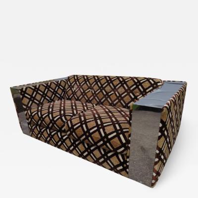  Directional Stunning Paul Evans Chrome Loveseat Sofa Directional Mid Century Modern