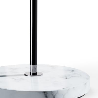  Disderot Large Joseph Andr Motte J14 Floor Lamp in Gunmetal White Marble for Disderot