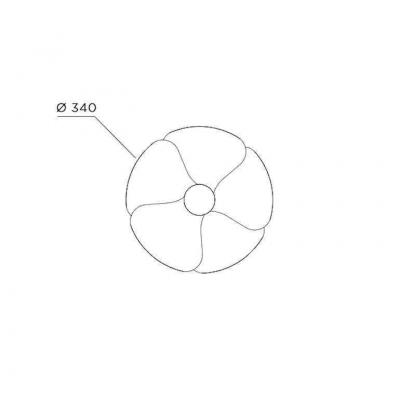  Disderot Olivier Mourgue Model 2093 A Wall or Ceiling Lamp for Disderot