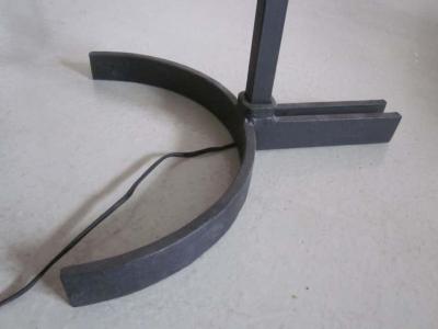  Disderot Pair of French Mid Century Modern Iron Floor Lamps by Disderot