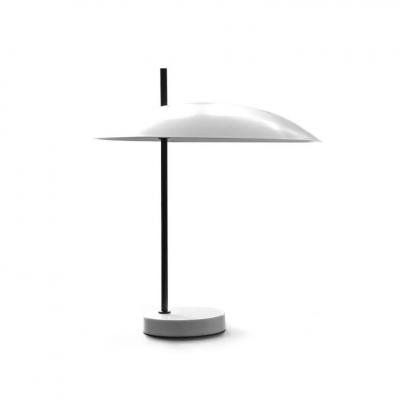  Disderot Pierre Disderot Model 1013 Table Lamp in White Chrome for Disderot France
