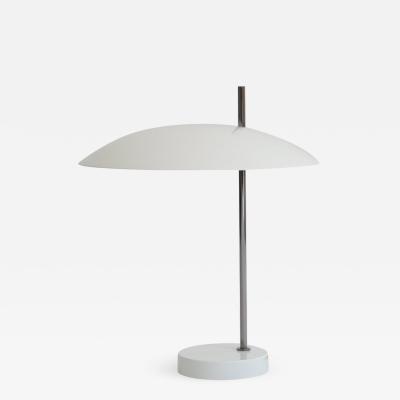 Disderot Pierre Disderot Model 1013 Table Lamp in White Chrome for Disderot France