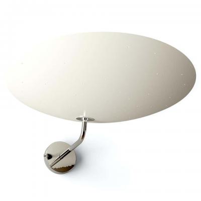  Disderot Pierre Disderot Model 2059 Large Perforated Wall Lamp in Black Brushed Brass