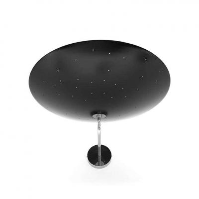  Disderot Pierre Disderot Model 2059 Large Perforated Wall Lamp in Black Brushed Brass