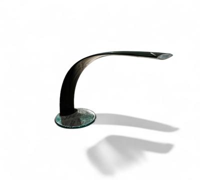  Dominici Table lamp with glass base and painted aluminum structure Enrico Furio Dominici