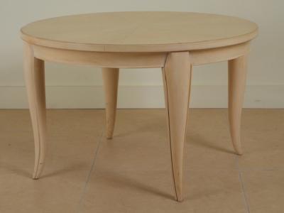  Dominique Dominique Low or Side Table in Rayed Sycamore