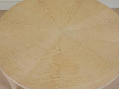  Dominique Dominique Low or Side Table in Rayed Sycamore