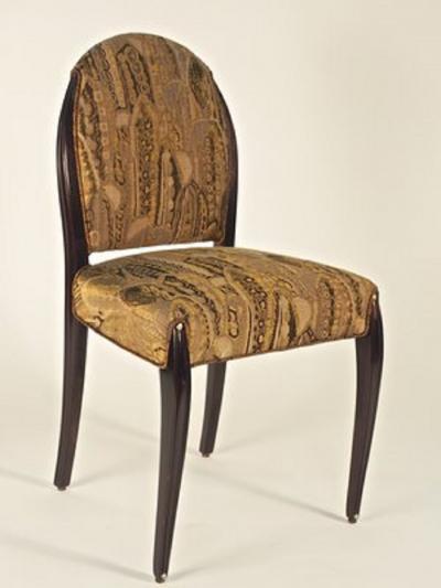  Dominique Dominique Pair of Ebonized Side Desk Chairs