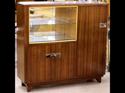  Dominique Dominique cabinet bar with vitrine and marble top