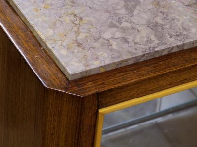  Dominique Dominique cabinet bar with vitrine and marble top