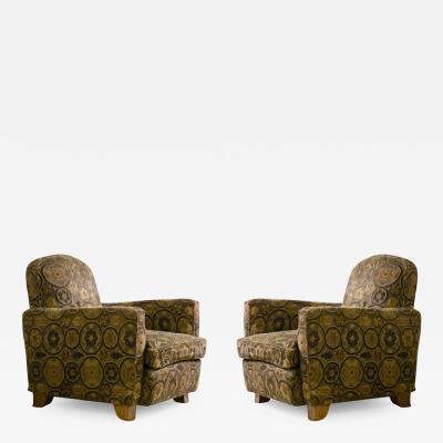  Dominique Dominique pair of club chairs