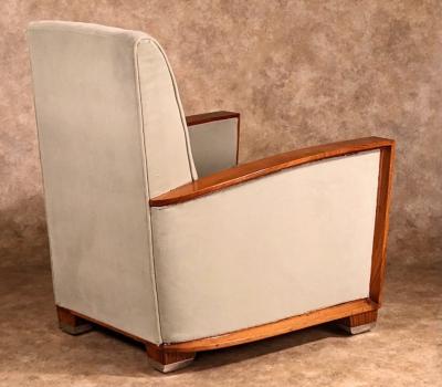  Dominique Dominique pair of club chairs with footstool