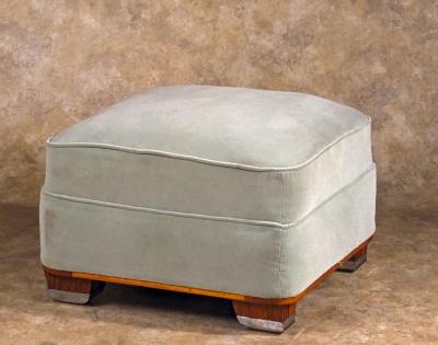  Dominique Dominique pair of club chairs with footstool