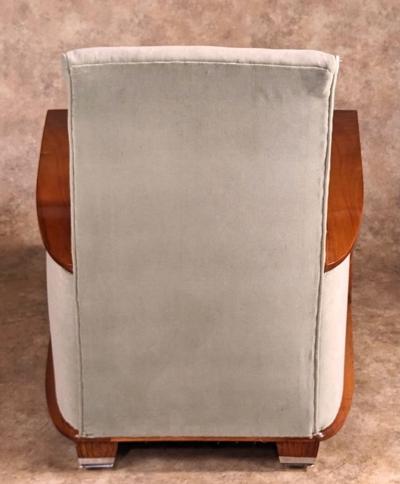  Dominique Dominique pair of club chairs with footstool