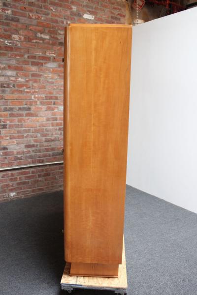  Dominique French Art Deco Sycamore and Mahogany Armoire by Dominique