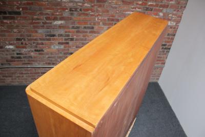  Dominique French Art Deco Sycamore and Mahogany Armoire by Dominique