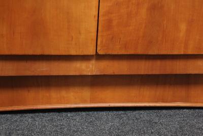  Dominique French Art Deco Sycamore and Mahogany Armoire by Dominique