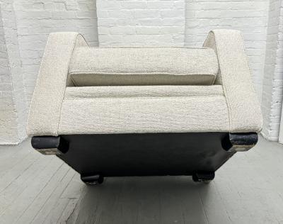  Dominique French Upholstered Lounge Chair Manner of Dominique