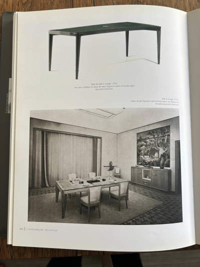  Dominique Pair Fine French Art Deco Walnut Armchairs by Dominique