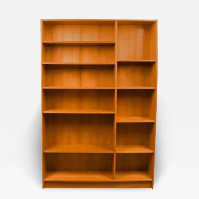  Domino Mobler Mid Century Teak Double Bookcase Danish Denmark Domino Mobler