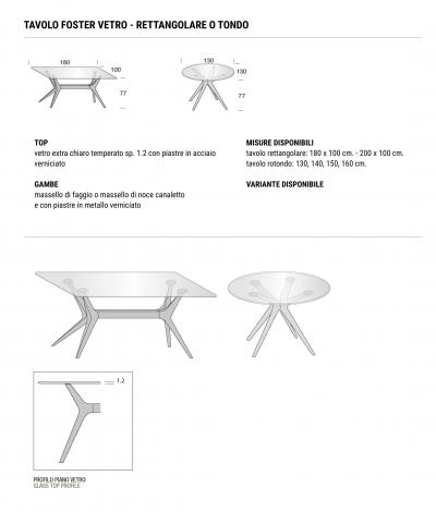  Domus Design Foster Glass Table