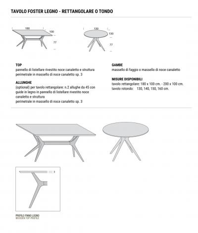  Domus Design Foster Wood Ceramic Table