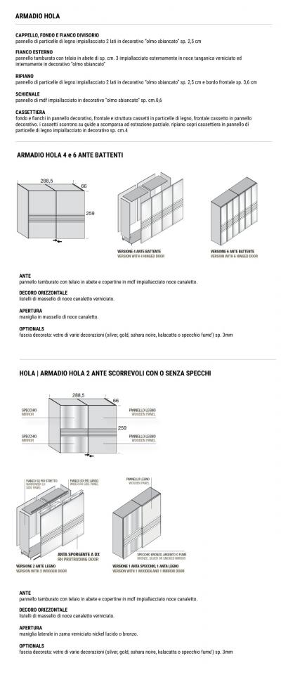  Domus Design Hola Closet with 2 Sliding Doors