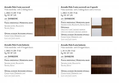  Domus Design Hola Closet with 4 or 6 Sliding Doors