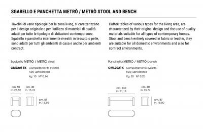  Domus Design MODES Metro Stool and Bench