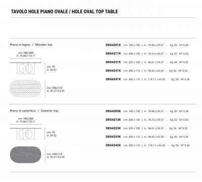  Domus Design Oval Hole Table
