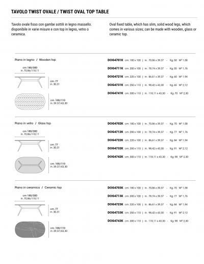  Domus Design Twist Oval Table