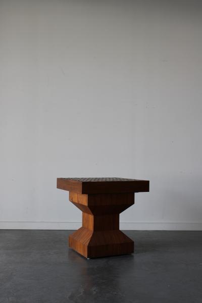  Don S Shoemaker Danish Teak and Rosewood Chess Table in the style of Don S Shoemaker