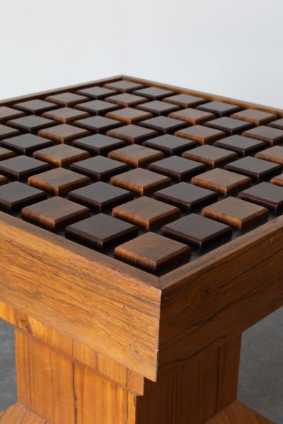  Don S Shoemaker Danish Teak and Rosewood Chess Table in the style of Don S Shoemaker