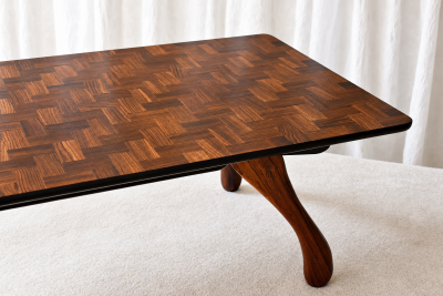  Don S Shoemaker Don S Shoemaker Cocobolo Parquet Coffee Table for Se al S A Mexico 1960s