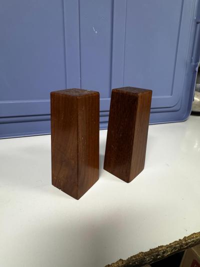 Don S Shoemaker Don Shoemaker Style Rosewood Salt and Pepper Shakers