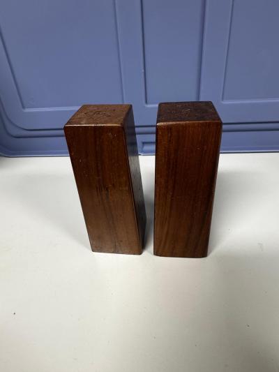  Don S Shoemaker Don Shoemaker Style Rosewood Salt and Pepper Shakers